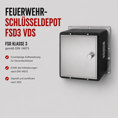 Feuerwehrschlüsseldepot´s FSD Klasse 3 mit VdS gemäß DIN 14675