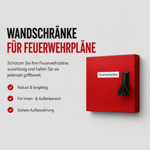 Wandschränke für Feuerwehrpläne DIN A3 DIN A