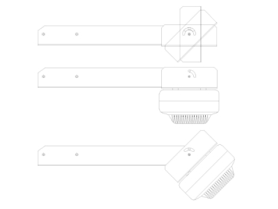 Melderhalter für die Doppelbodenmontage