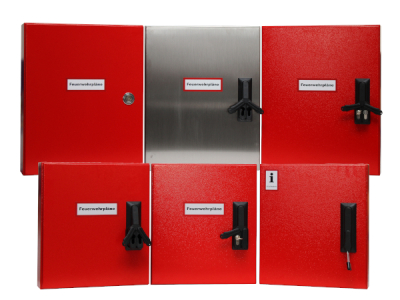 Wandschränke für Feuerwehrpläne