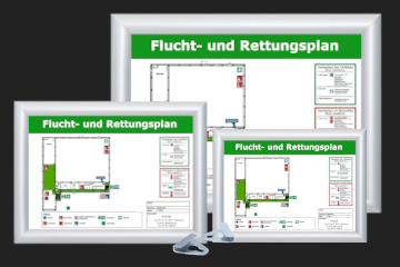 Rahmen Flucht- und Rettungspläne