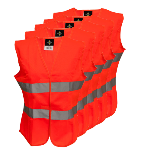 Warnweste Frankfurt Damen fluoreszierend orange VPE 5 Stück