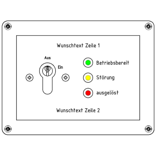 Feuerwehrtableau N1603 - 24VDC