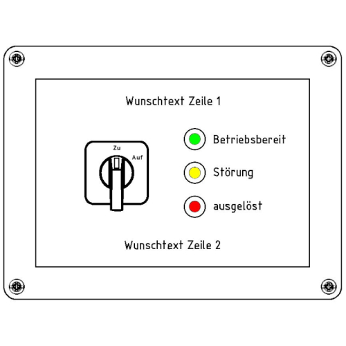 Feuerwehrtableau N1602 - 24VDC