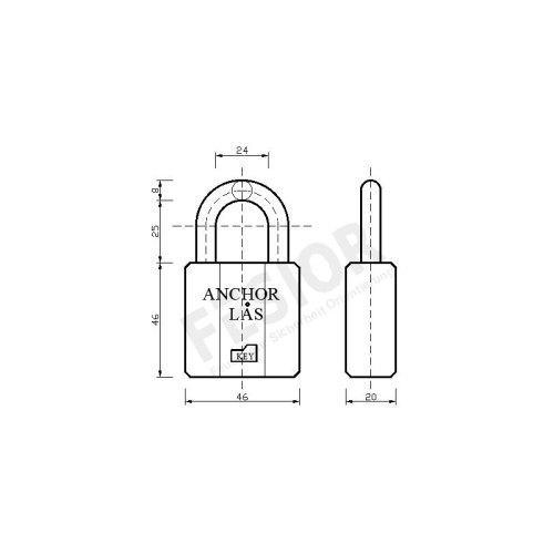 Anchor Lås 820/25