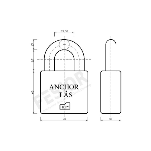 Anchor Lås 880/27