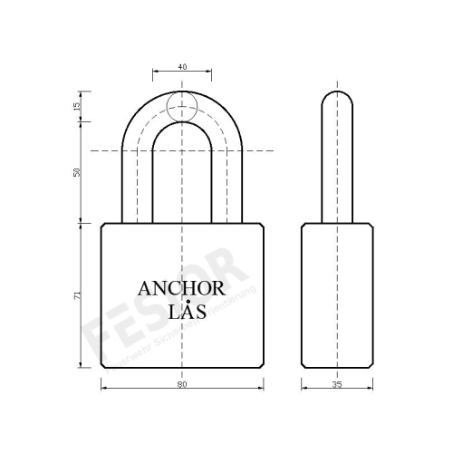 Anchor Lås 580/50/PHZ