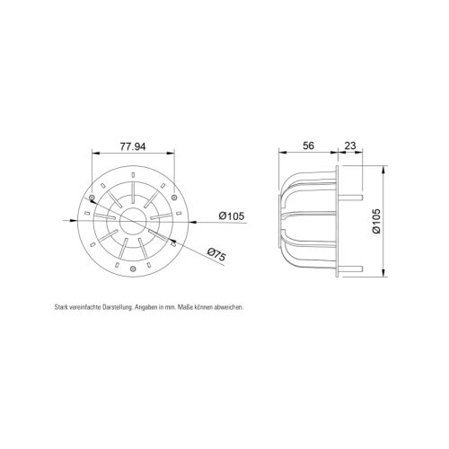 Vandalismusschutz für Blitzleuchte