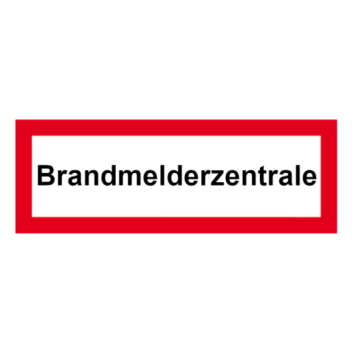 FW Hinweisschild Brandmelderzentrale F 297x105 mm