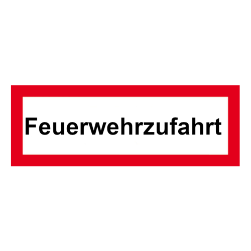 FW Hinweisschild Feuerwehrzufahrt A