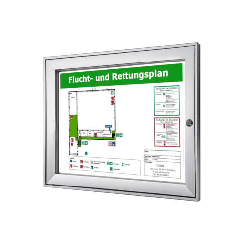 Schaukasten B1-Silber DIN A3