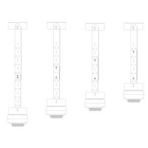 Melderhalter Deckenmontage universal