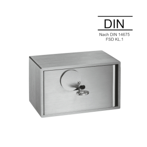 Schlüsseldepot K5 VdS-Umstellschloss / Doppelbart-Schloss