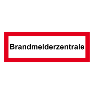 FW Hinweisschild Brandmelderzentrale F 105x297 mm
