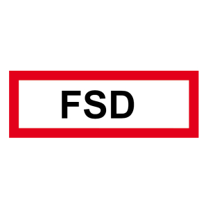 FW Hinweisschild FSD A 210x74 mm