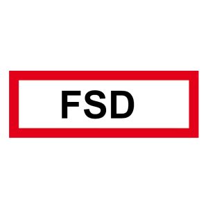 FW Hinweisschild FSD A 74x210 mm