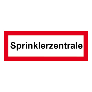 FW Hinweisschild Sprinklerzentrale A 105x297 mm